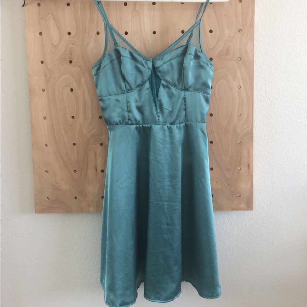 ASTR turquoise bustier style dress xs